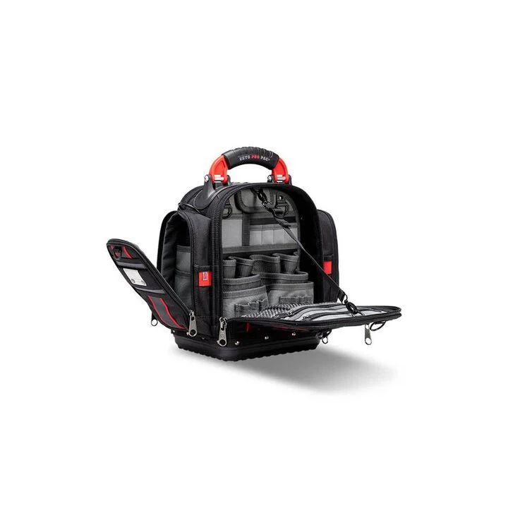 Veto Pro Pac 40 Lbs Zippered Compact Service Tool Bag, Black/Red, large image number 8