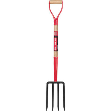 Truper Tru Tough Spading Fork 4 Tine Forged Steel Head, large image number 1