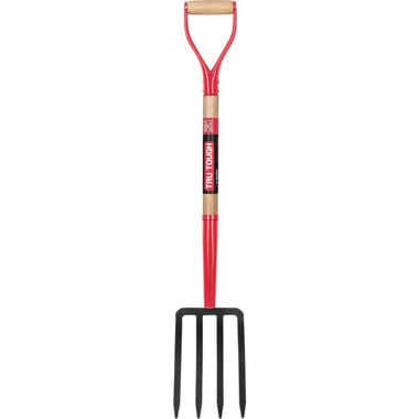 Truper Tru Tough Spading Fork 4 Tine Forged Steel Head