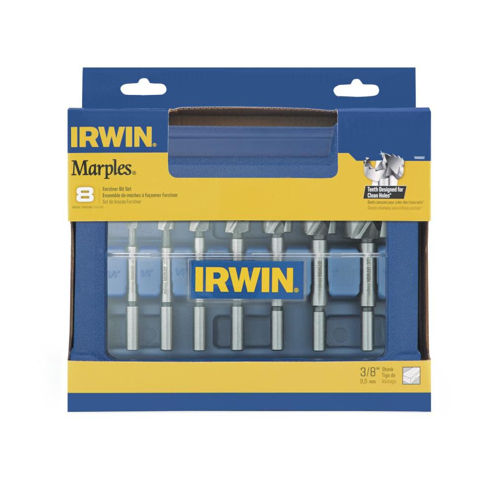 Irwin Marples Forstner Bit Set 8pc 1966892 - Acme Tools