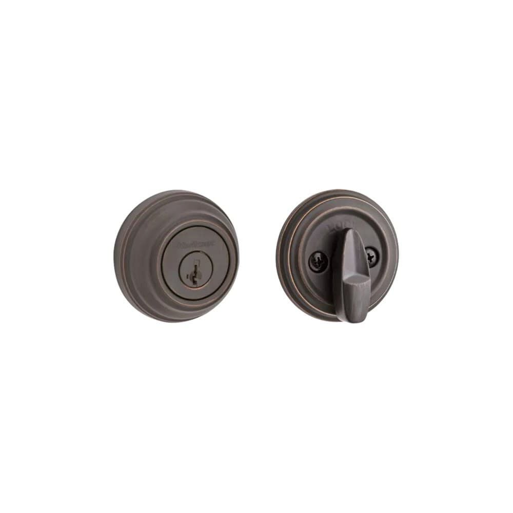 Kwikset Venetian Bronze Keyed One Side Single Cylinder Deadbolt, large image number 3