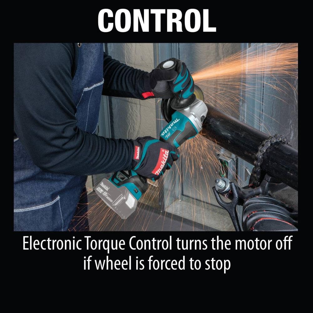 Makita 18V LXT 4 1 2 5in Paddle Switch Cut Off Angle Grinder