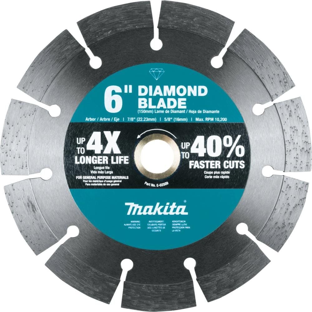 Makita 6 Inch Segmented Rim Diamond Blade for Masonry, large image number 1