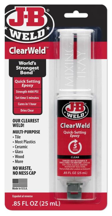 J-B Weld Clearweld Quick Setting Epoxy, large image number 6