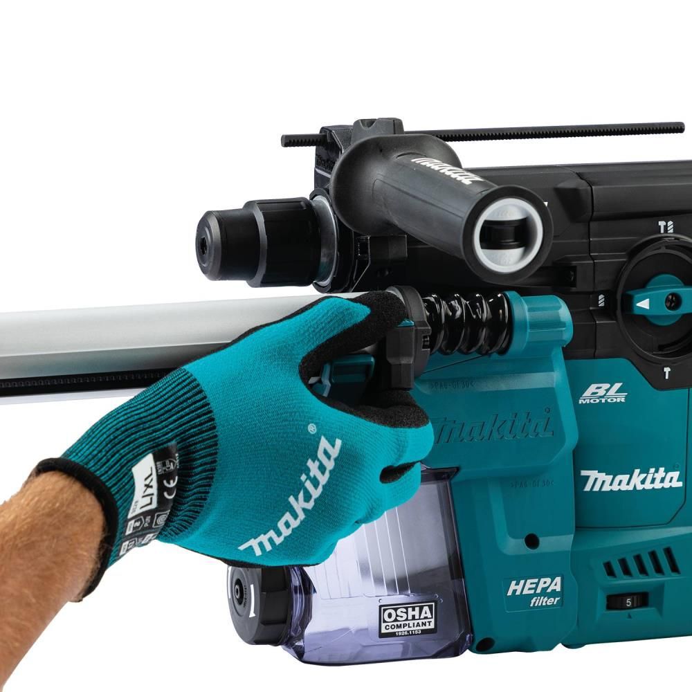 Makita 40V max XGT 1-3/16in AVT Rotary Hammer Kit with Dust Extractor, large image number 13