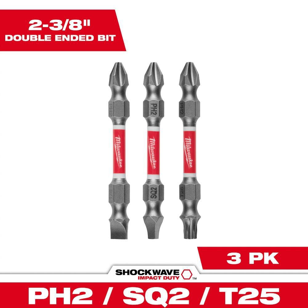 Milwaukee SHOCKWAVE Impact Duty PH2/SQ2/T25 Double Ended