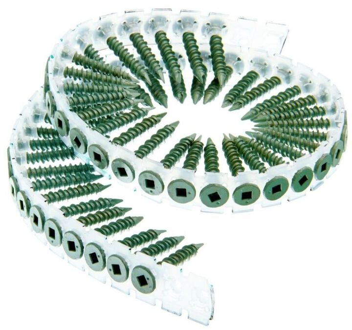 Senco #8 x 1-1/4in WX3 #2Sq Flat Screws- 1000 quantity