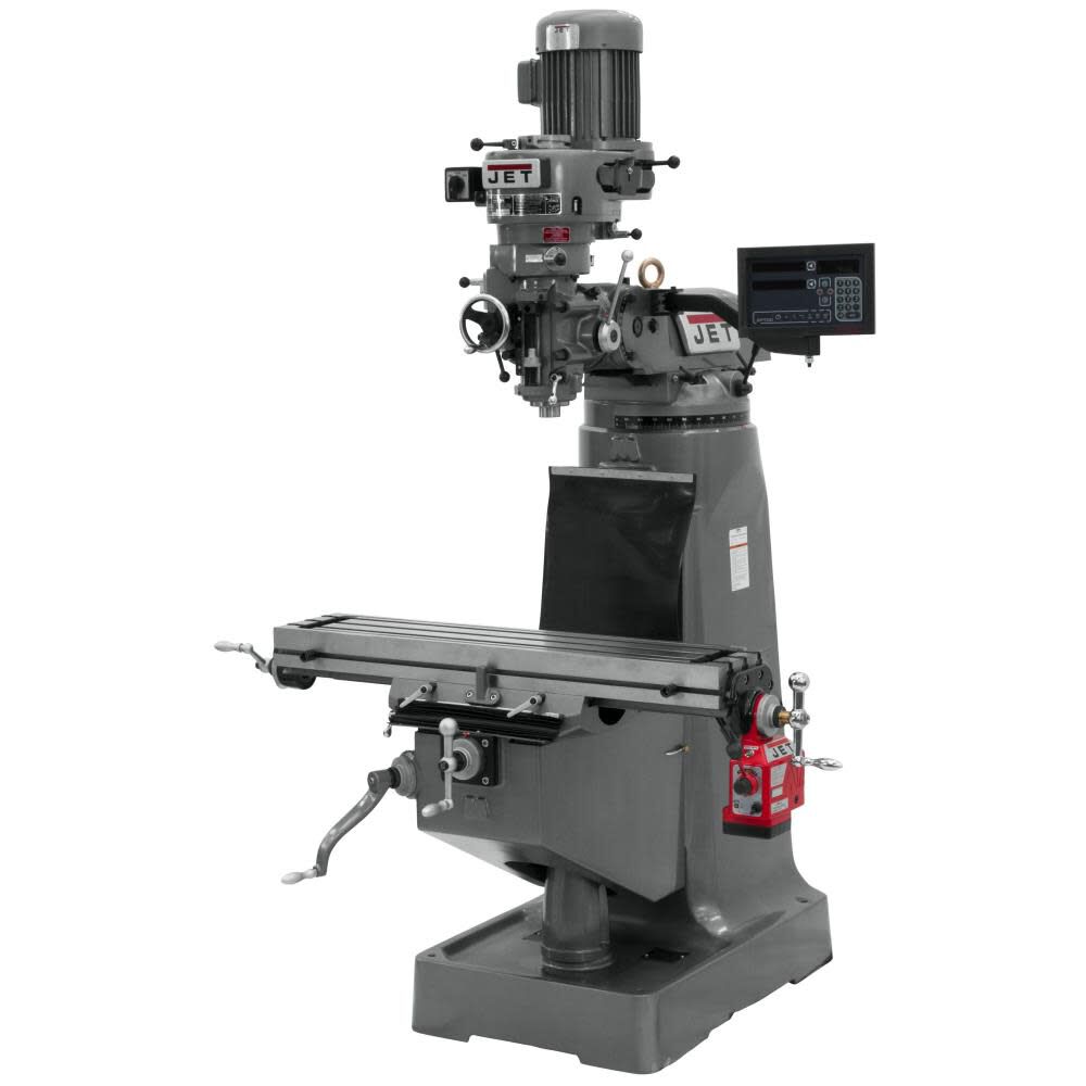 JET Vertical Milling Machine JTM-2 9X42 MILwith DP700 3-AXISQ DRO& - JT9-691198