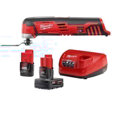 Milwaukee M12 Cordless Multi-Tool with M12 REDLITHIUM Battery & Charger Kit Bundle