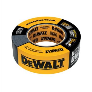 DEWALT Ultra Tough Duct Tape 1.88in x 30yd Black 2X30DEWALT18 - Acme Tools