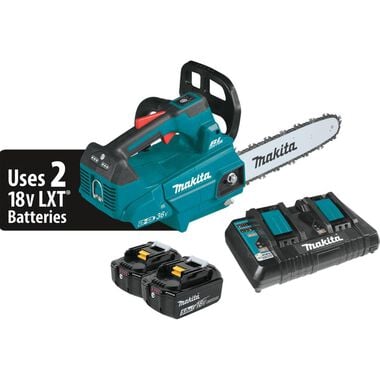 Makita 18V X2 (36V) LXT Lithium-Ion Brushless Cordless 14in Top Handle Chain Saw Kit (5.0Ah), large image number 0