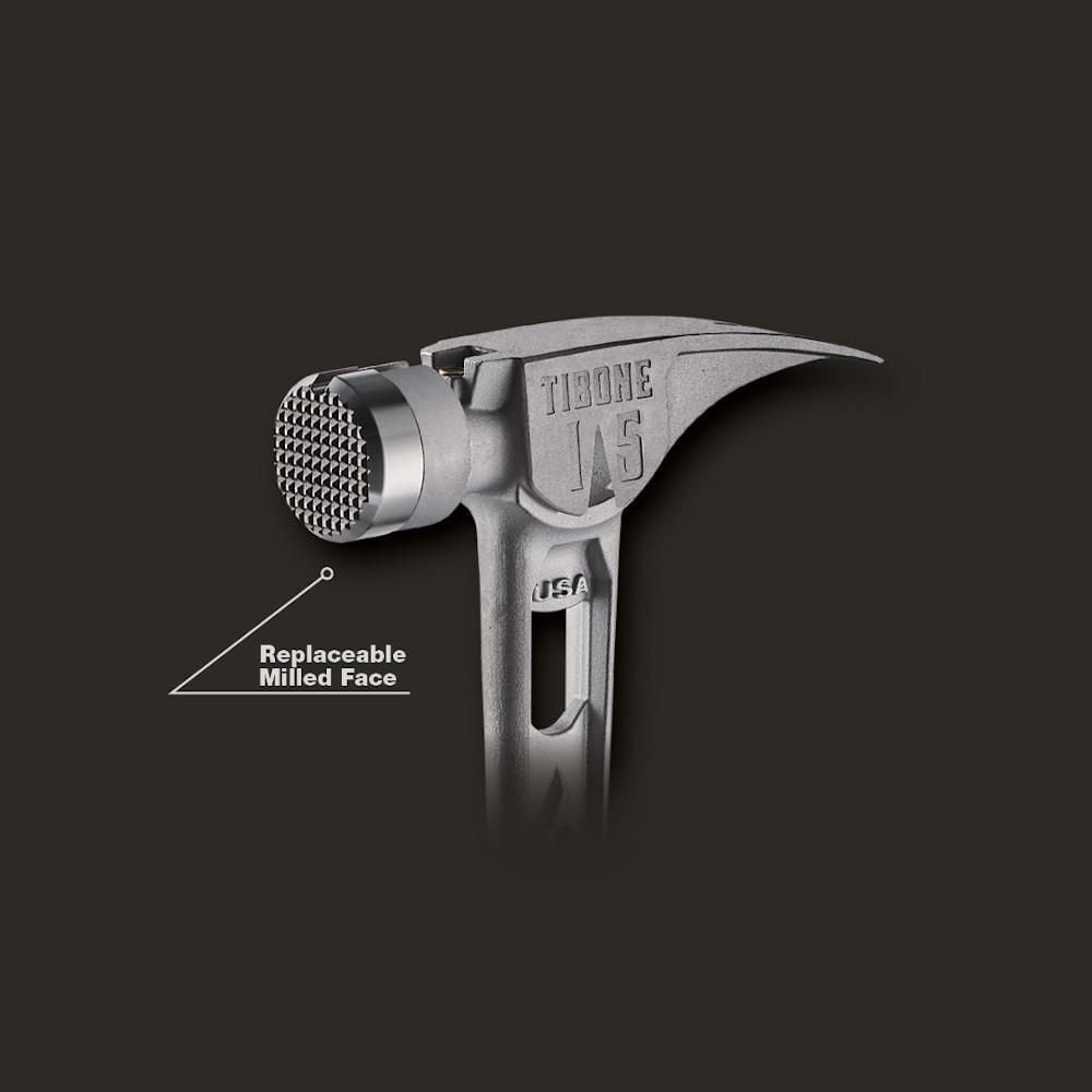 Stiletto TIBONE 15oz Milled/Curved Titanium Framing Hammer, large image number 4
