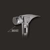 Stiletto TIBONE 15oz Milled/Curved Titanium Framing Hammer, small image number 4