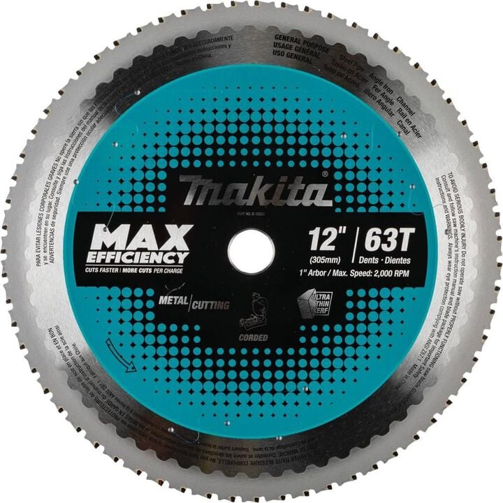Makita 12in 63T Saw Blade Metal/General Purpose, large image number 0