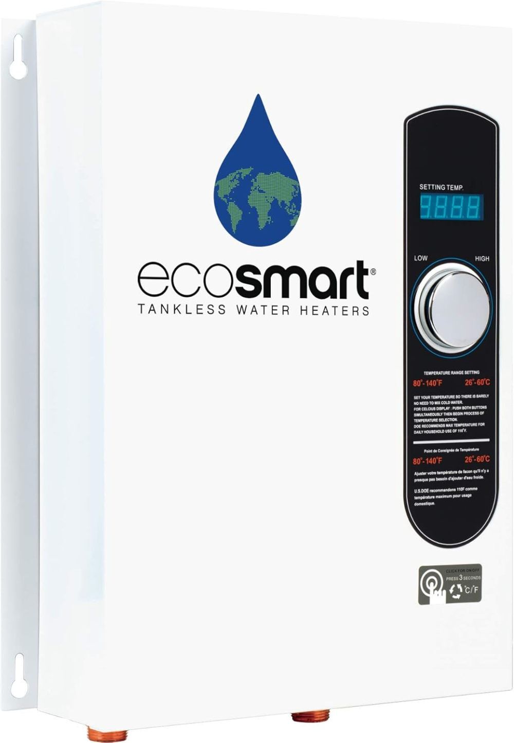 EcoSmart 18kW 240V Tankless Electric Water Heater, large image number 2