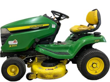 John Deere X354 42 Inch Kawasaki Gas-Powered Riding Lawn Mower - Used 2016