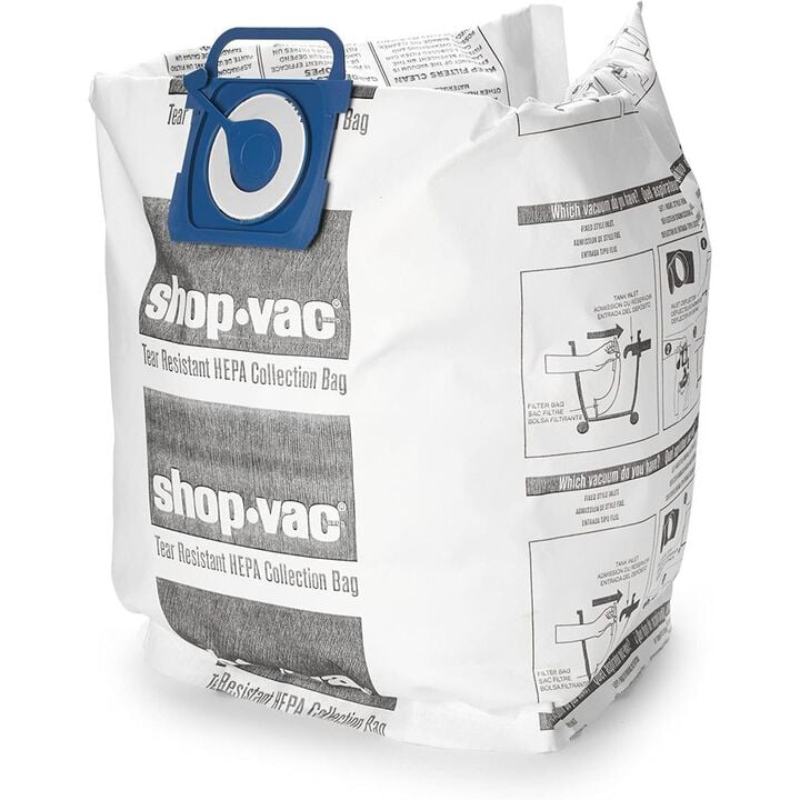 Shop Vac 5-10 Gallon Tank HEPA Tear Resistant Collection Bag 2pk, large image number 4