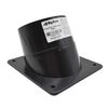 Big Horn 4 Inch Black ABS Plastic Dust Port with 4 Mounting Holes, small image number 1