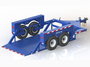 Air-Tow Trailers 12' Drop Deck Flatbed Trailer 75in Deck Width - 10000# Capacity