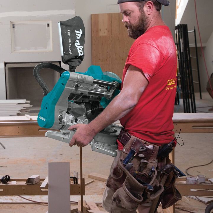 Makita 18V X2 (36V) LXT 10in Miter Saw with Laser Kit, large image number 2