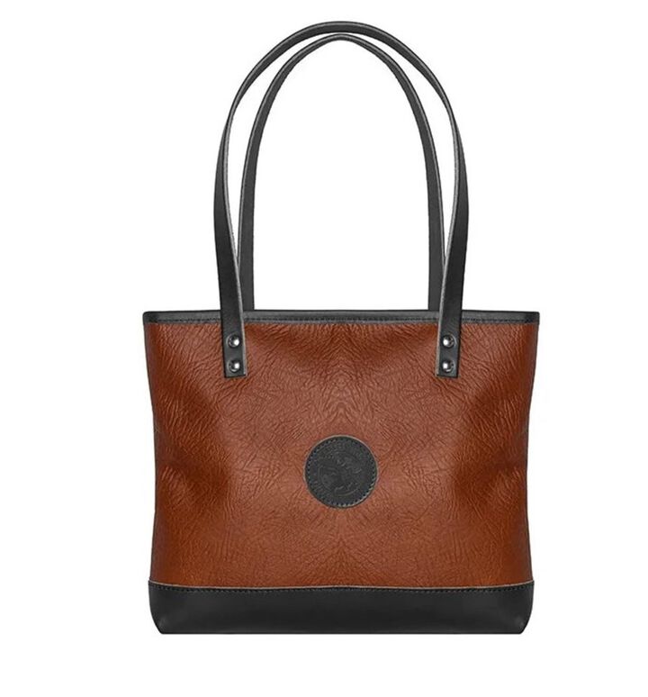 Duluth Pack Black Bison Leather Lakewalk Tote