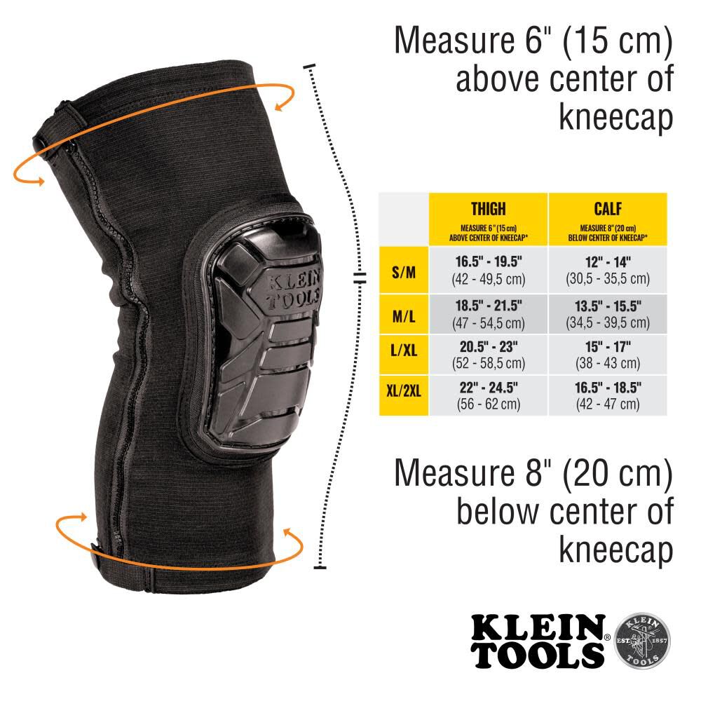 Klein Tools ToughFlex Knee Pad Sleeve M/L 60629 Acme Tools
