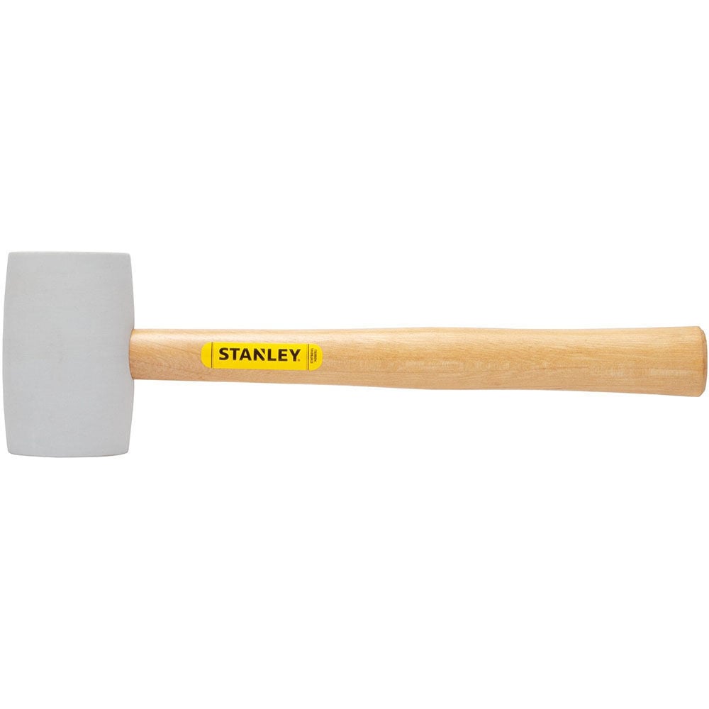 Stanley 16 Oz White Rubber Mallet, large image number 1