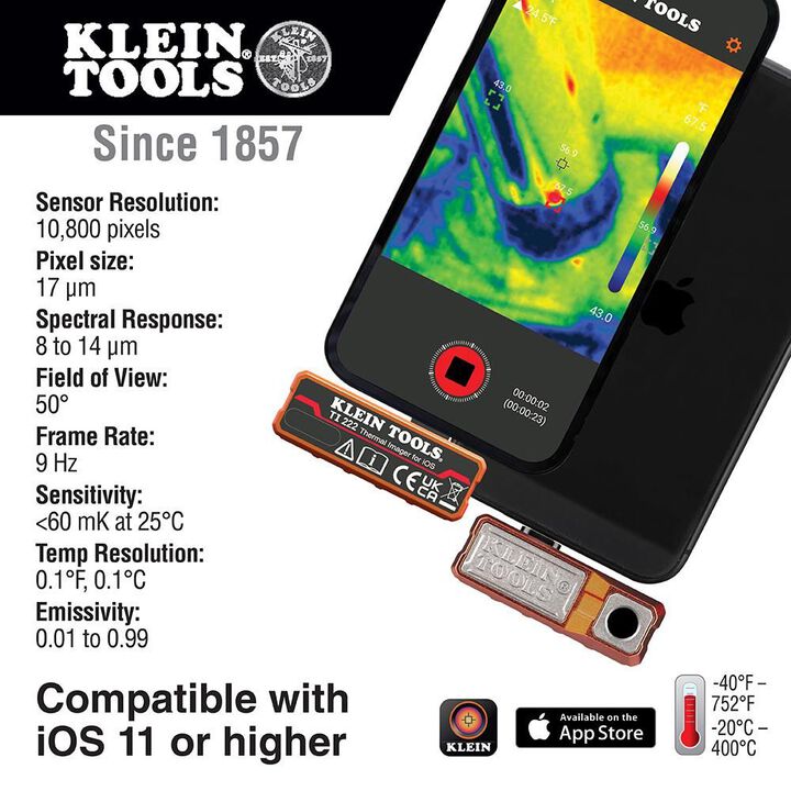 Klein Tools Thermal Imager for iOS Devices, large image number 1