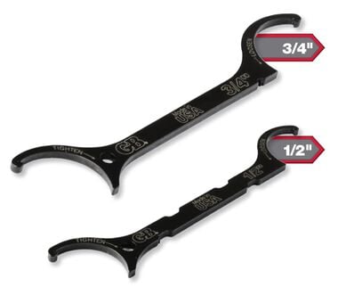 Gardner Bender Locknut Wrench Kit 1/2 in and 3/4 in, large image number 0