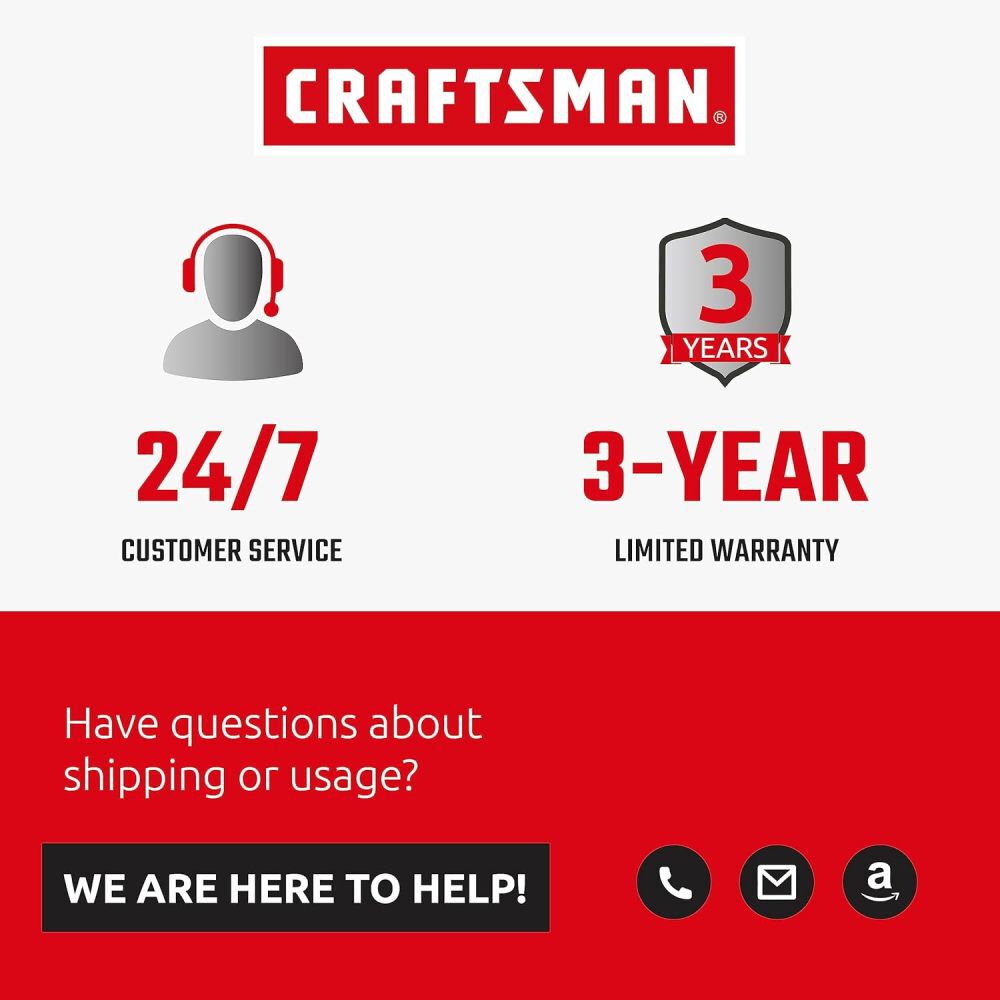 CRAFTSMAN 75 Foot Retractable Extension Cord Reel with 4 Outlets, large image number 8