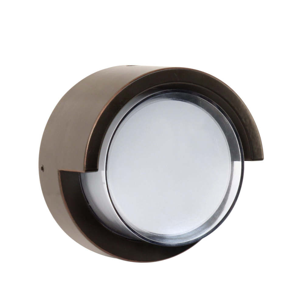 Feit Electric 5-1/10 Inch 8W 560 Lumens Round Dusk to Dawn Wall Light Bronze, large image number 1