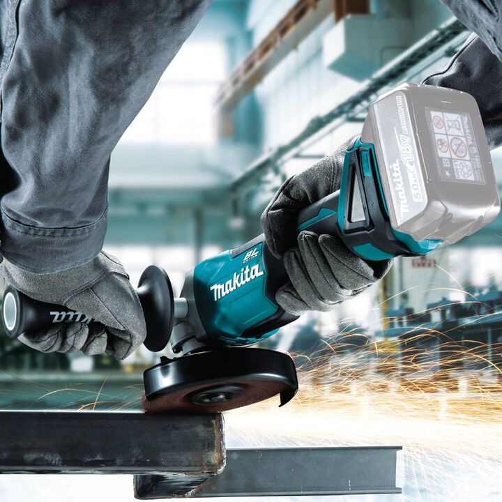 Makita 18V LXT 4 1/2 / 5in Cut Off/Angle Grinder with Electric Brake (Bare Tool), large image number 6