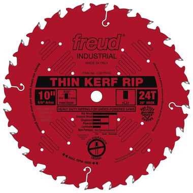 Freud 10in Thin Kerf Rip Blade with Perma-SHIELD Coating