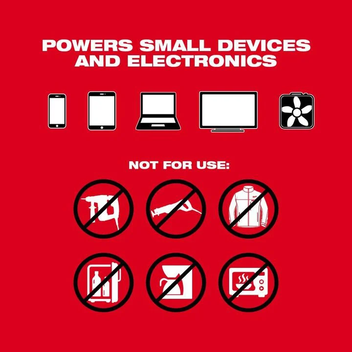 Milwaukee M18 TOP-OFF 175W Portable Power Supply Inverter, large image number 7