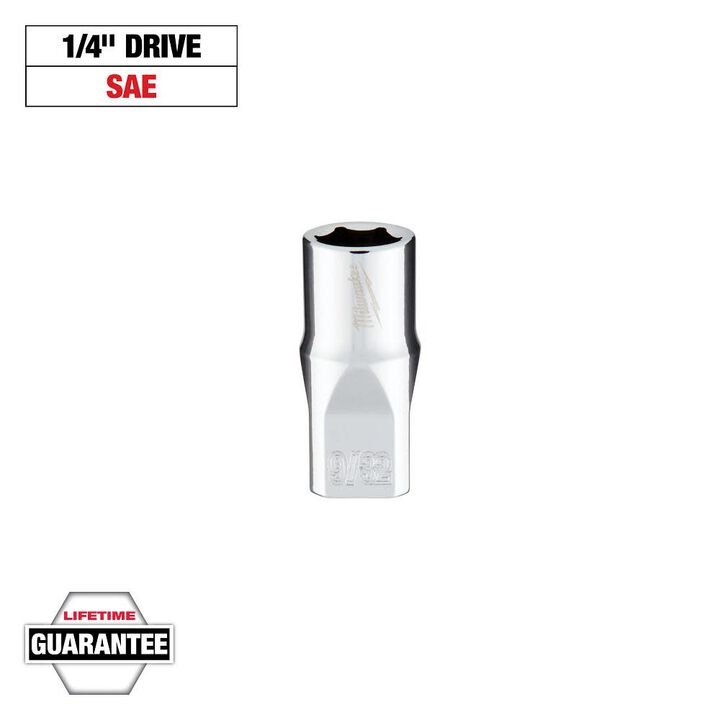 Milwaukee 1/4 in. Drive 9/32 in. SAE 6-Point Socket, large image number 8
