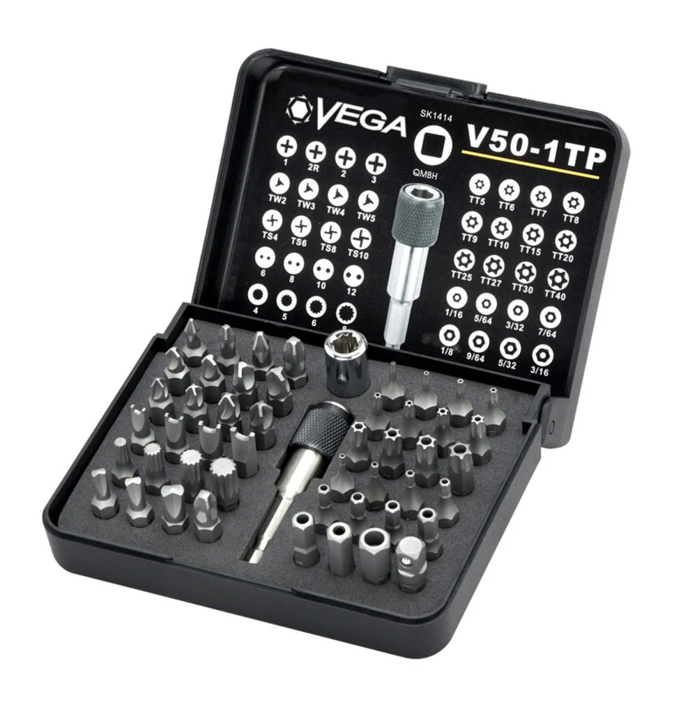 Vega 50pc Driver Bit Set (Tamper) - V50-1TP