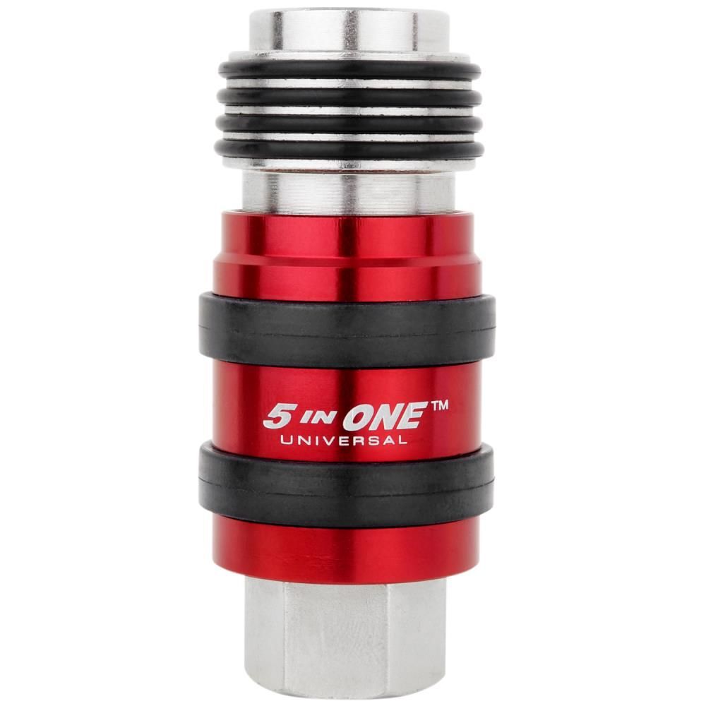 Milton 5 In ONE S-1750 Universal Safety Exhaust Quick-Connect Industrial Coupler 1/4in FNPT, large image number 4