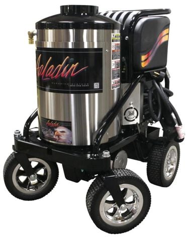 Aaladin Cleaning Systems 3000 PSI 5.0 GPM Electric Hot Water Pressure Washer with 4 Quick Couple Spray Nozzles