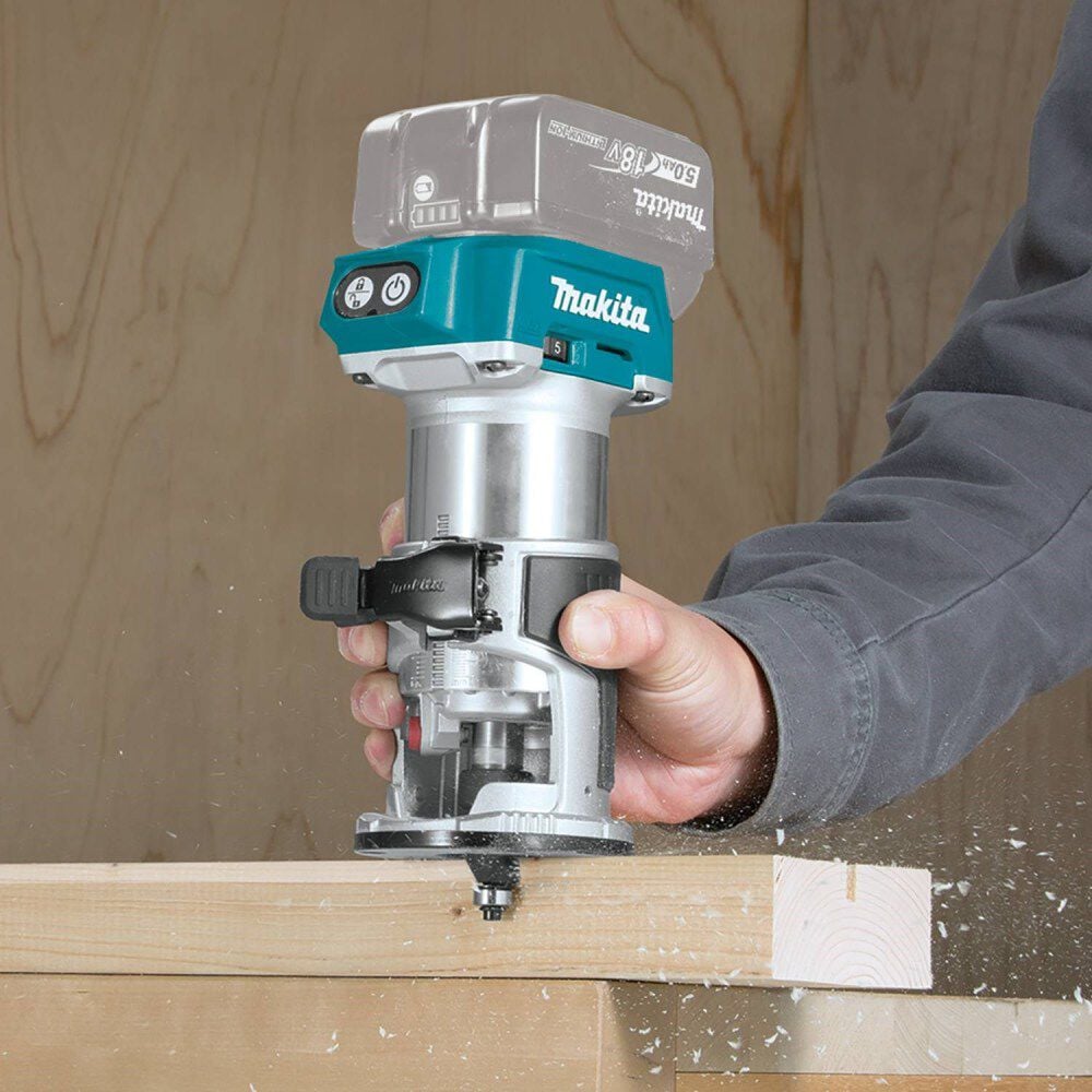 Makita 18V LXT Lithium-Ion Brushless Cordless Compact Router (Bare Tool), large image number 3