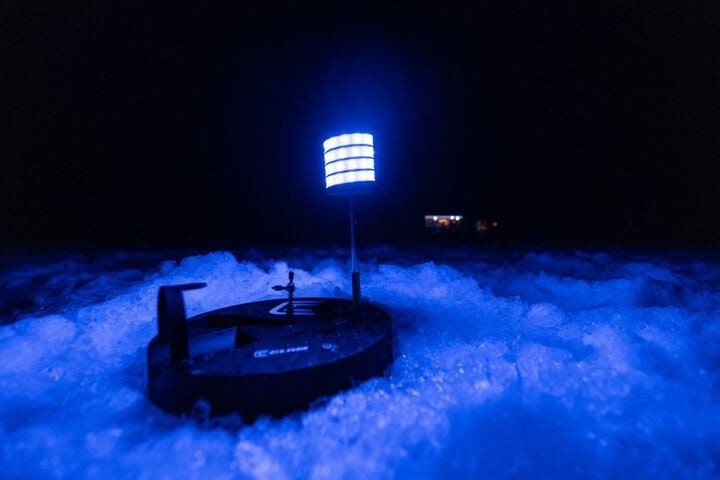 Clam Outdoors Watchtower Battery LED Lighted Tip Up for Night Tip Up Fishing, large image number 9