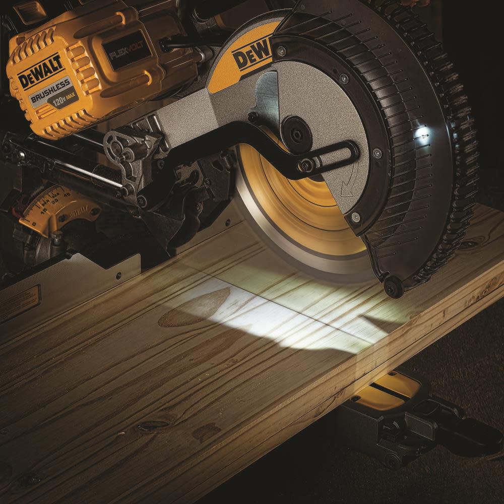 DEWALT FLEXVOLT 12in 120V MAX Double Bevel Compound Sliding Miter Saw