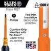 Klein Tools Screwdriver Insulated #2 Phillips 4inch L, small