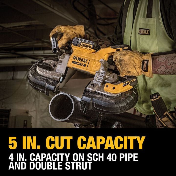 DEWALT 20-volt MAX XR Brushless Deep Cut Band Saw Kit, large image number 5