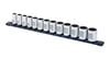 Sunex 1/2 Inch Drive 12 Pt Standard Metric Socket Rail 13 Piece Set, small image number 3