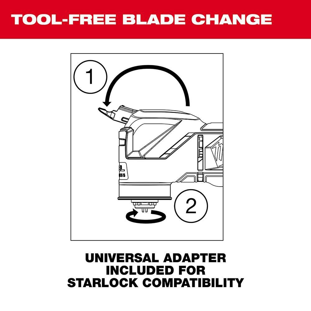 Milwaukee M12 FUEL Oscillating Multi-Tool Kit, large image number 8