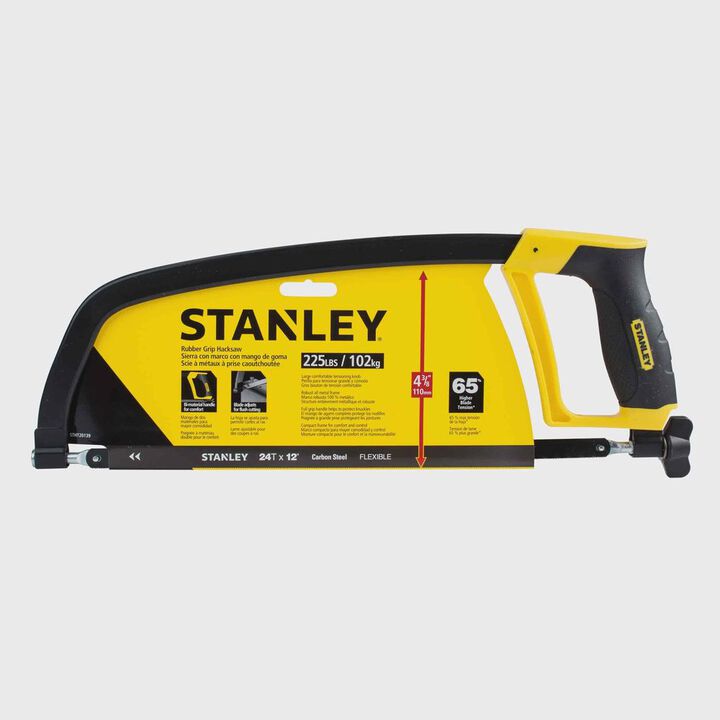 Stanley Rubber Grip Hacksaw, large image number 2
