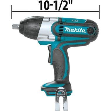 Makita 18V LXT Lithium-Ion Cordless 1/2 In. High Torque Impact Wrench (Bare Tool), large image number 4
