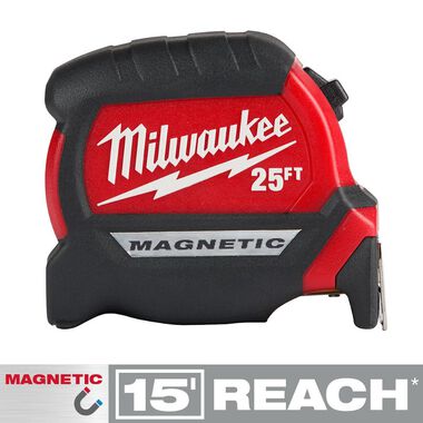 Milwaukee 25' Compact Wide Blade Magnetic Tape Measure 2-Pack, large image number 1