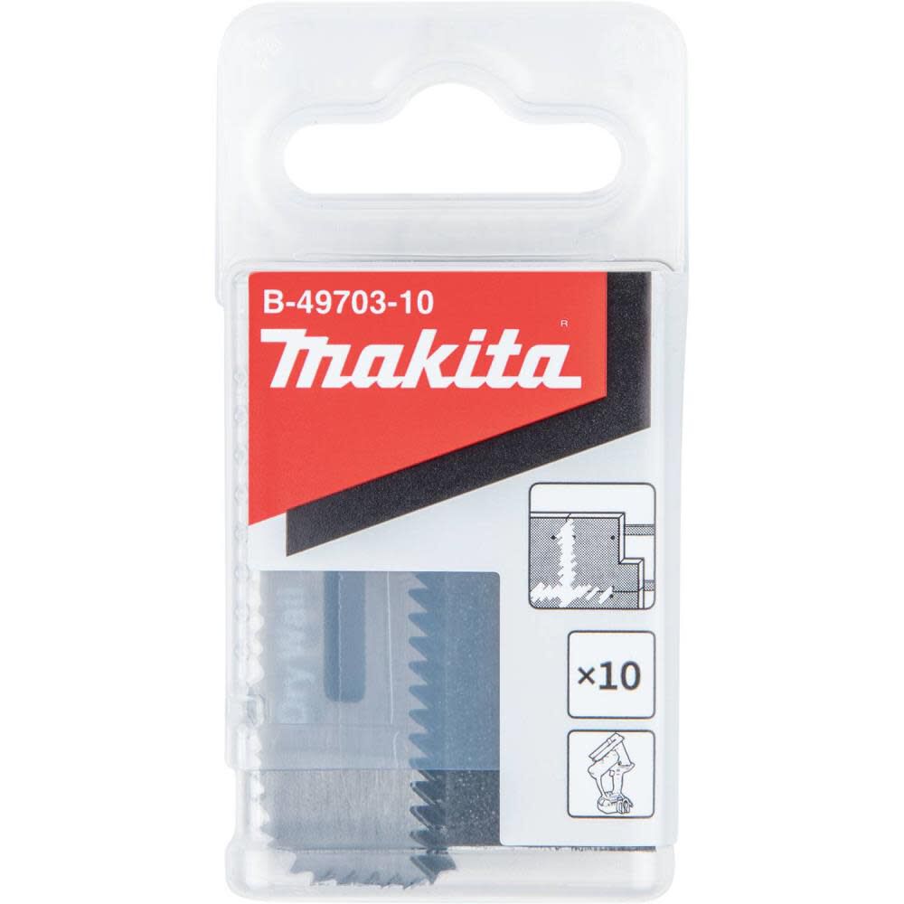 Makita Cut-Out Drywall Saw Blades 10pk B-49703-10 from Makita Acme Tools