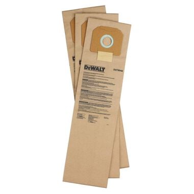 DEWALT Paper Filter Bag for D27904, large image number 0